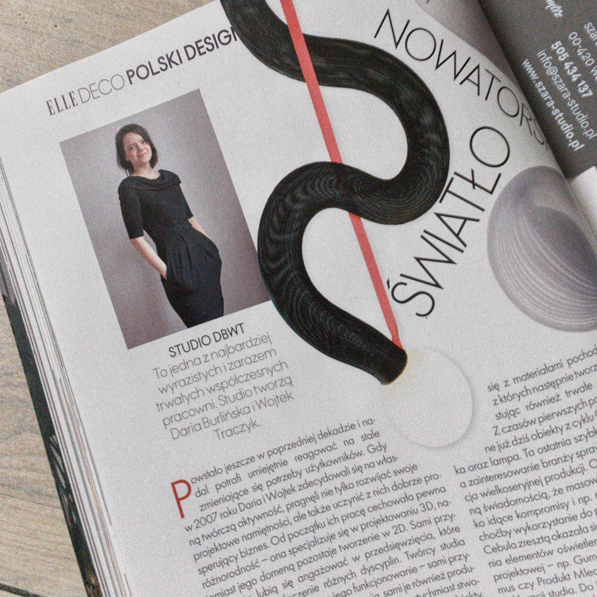 Daria Burlińska, DBWT.PL – publikacja w «Elle Deco» 02-03/2020